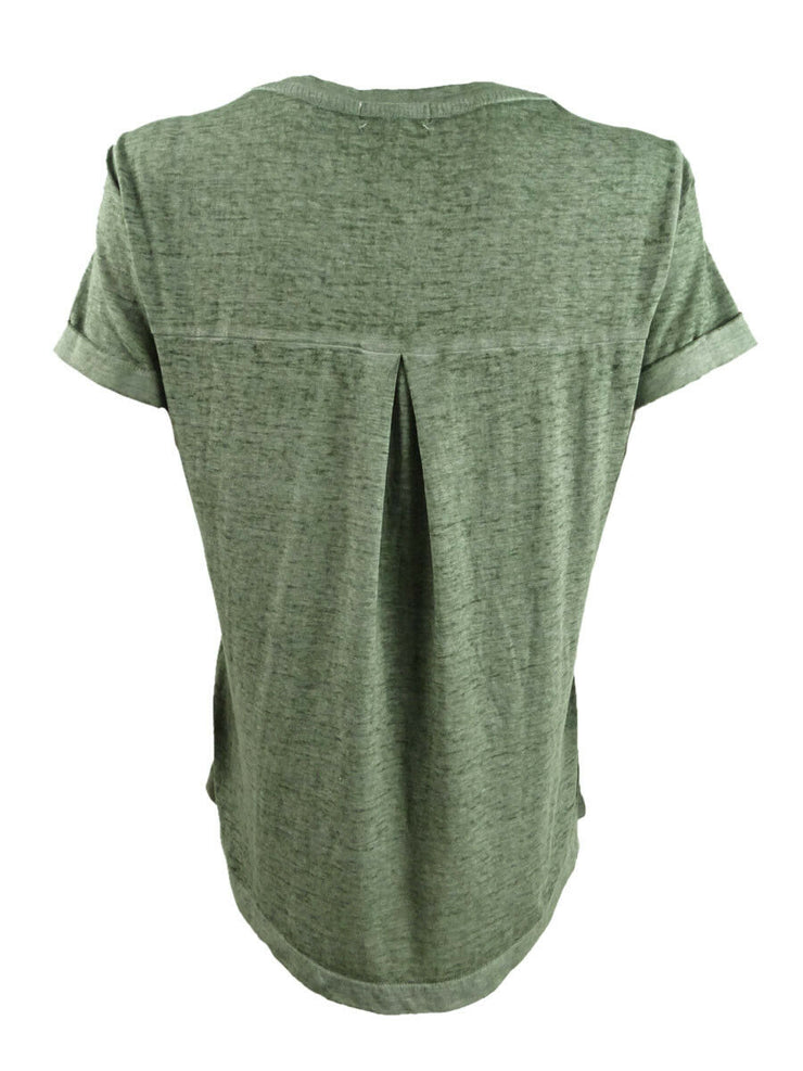 Style & Co Petite Burnout V-Neck T-Shirt, Size PP