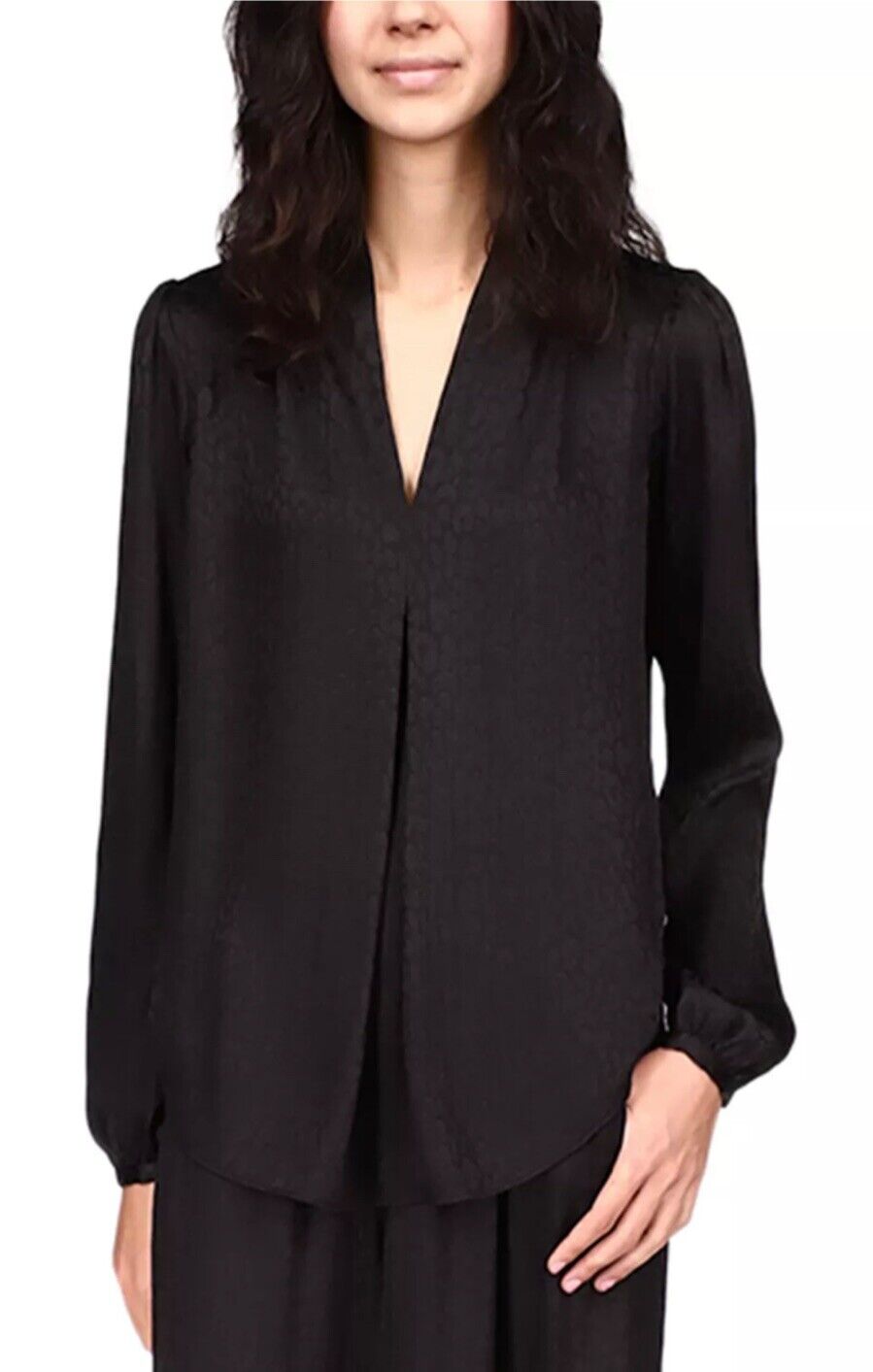 Michael Michael Kors Satin Jacquard Blouse