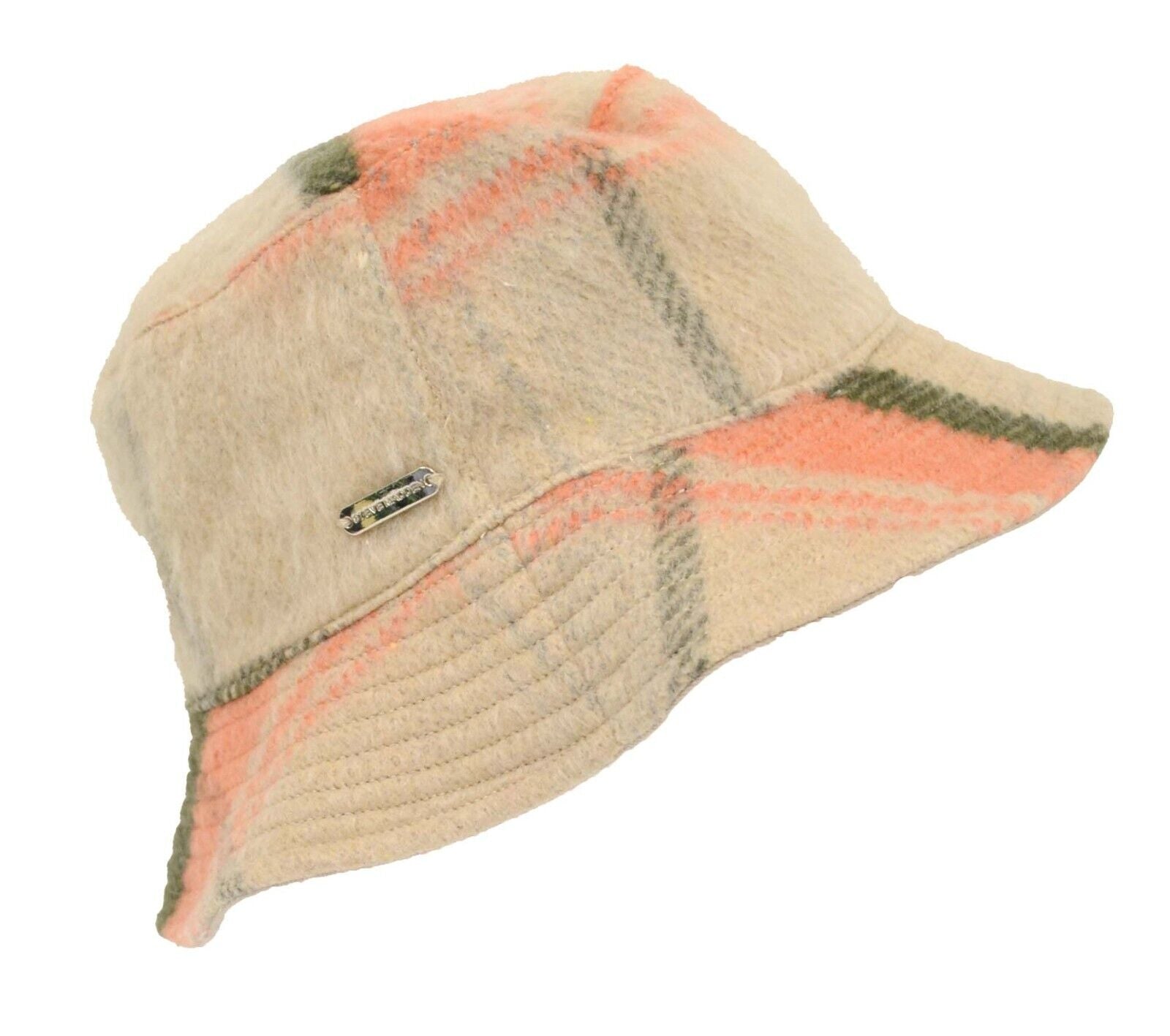 Steve Madden Logo Plate Brushed Bucket Hat