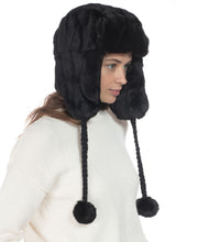 Inc International Concepts Embossed Faux-Fur Trapper Hat Black