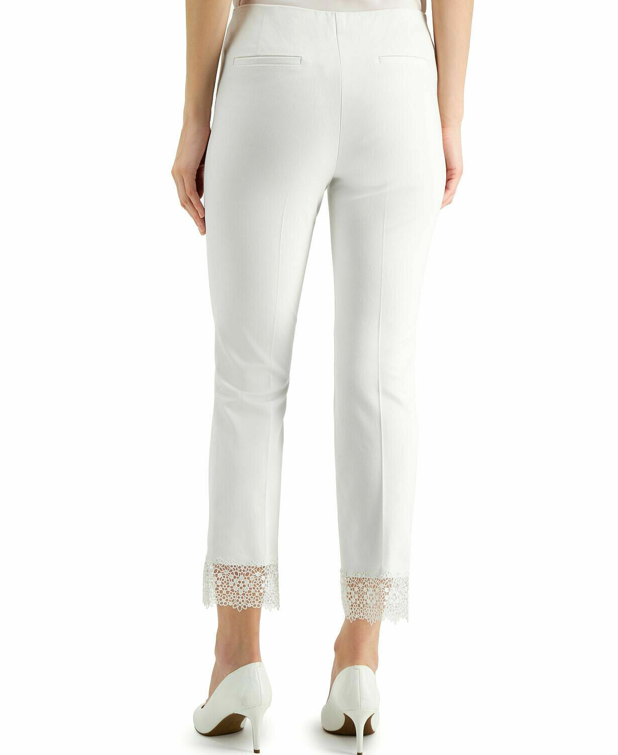 Alfani Lace-Hem Ankle Pants