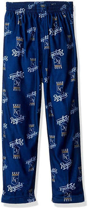 MLB Boys 4-7 Royals Sleepwear All Over Print Pant, Various Sizes