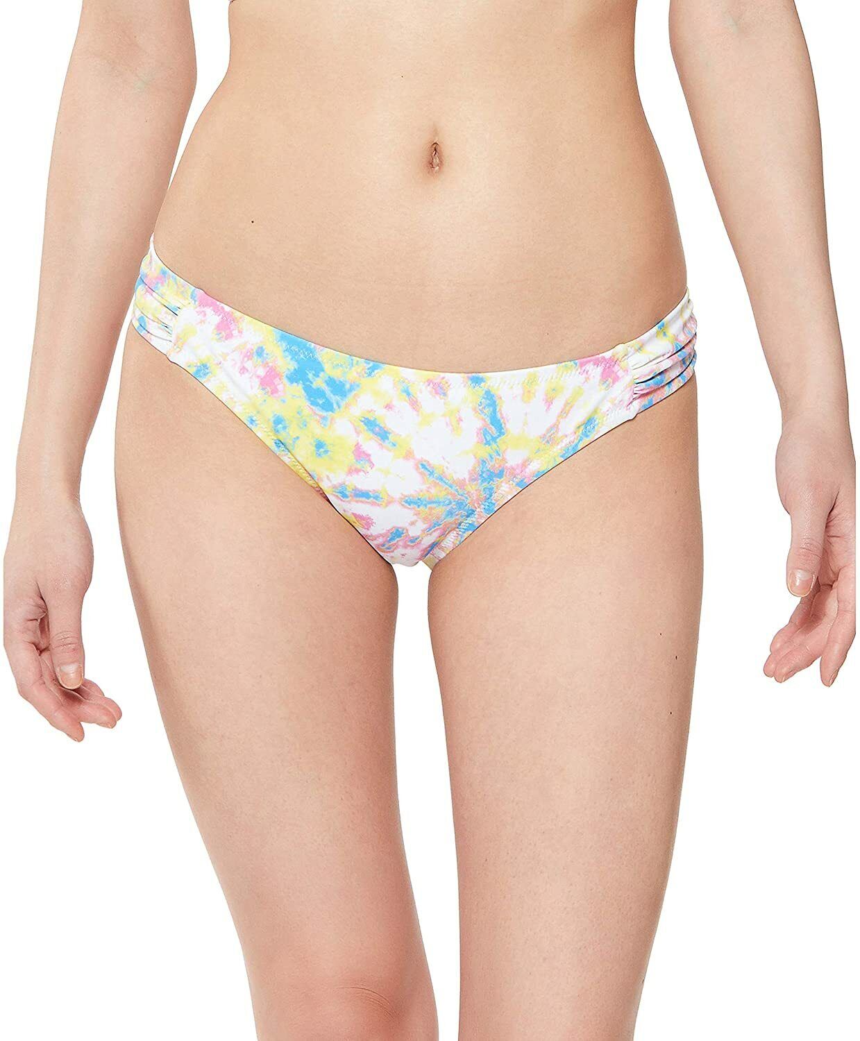 Jessica Simpson Womens Tie Dye Stretch Lined Hipster Swimsuit Bottom