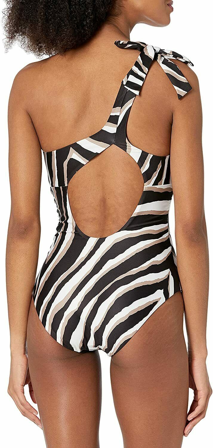 Trina Turk Vivant Asymmetrical One-Piece Swimsuit