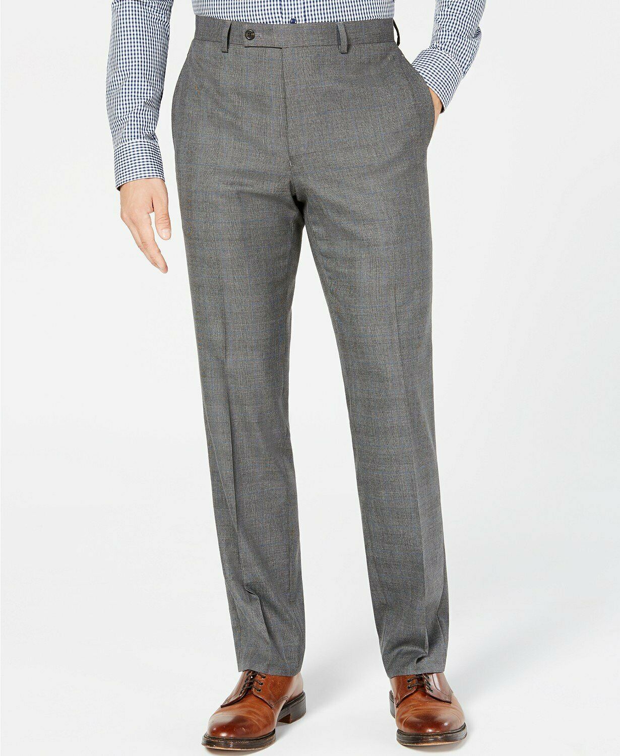 Lauren Ralph Lauren Mens Classic-Fit UltraFlex Stretch Windowpane Pants