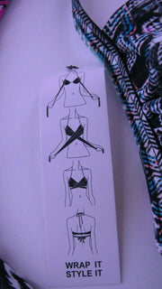 Sundazed Womens Simone Bra-Sized Underwire Bikini Halter Top