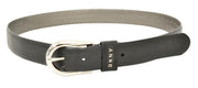 DKNY New York Womens Logo-Detail Belt, Black, Large