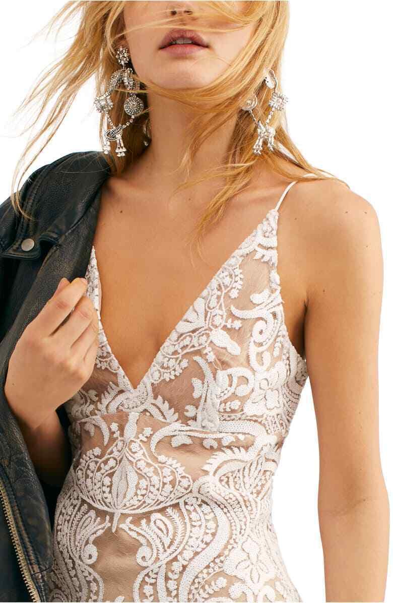 free people night shimmer mini dress Free People Night Shimmer Mini Dress