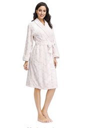 Ink + Ivy Womens Embossed Plush Sherpa 42 Wrap Robe, Choose Sz/Color