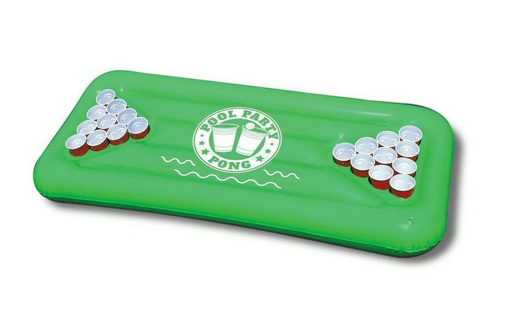 FLOATING INFLATABLE PARTY PONG POOL PARTY GAME OVER 6 FEET WIDE BY BigMouth Inc.