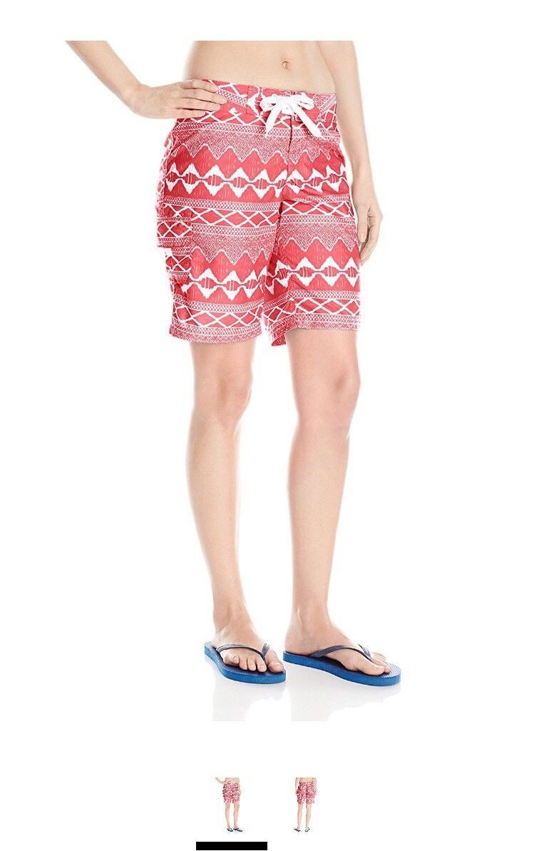 Kanu Surf Womens UPF 50+ Quick Dry Active Prints II Swim Boardshort, Size 12