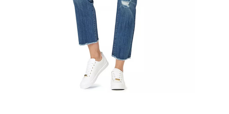 Numero Sexy Ripped High Rise Frayed-Hem Denim Jeans, Size 27