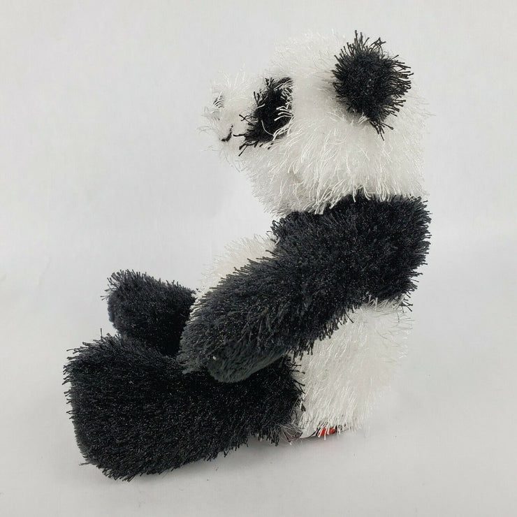 Ganz Webkinz Panda Bear 7 Plush Black White Stuffed Animal Toy Fuzzy NO CODE