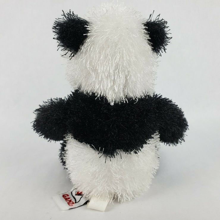 Ganz Webkinz Panda Bear 7 Plush Black White Stuffed Animal Toy Fuzzy NO CODE