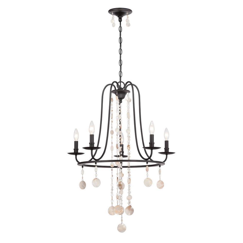 World Imports Matira 5-Light Oil Rubbed Bronze Chandelier