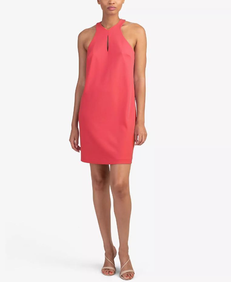 Trina Turk Honor Keyhole Halter Dress