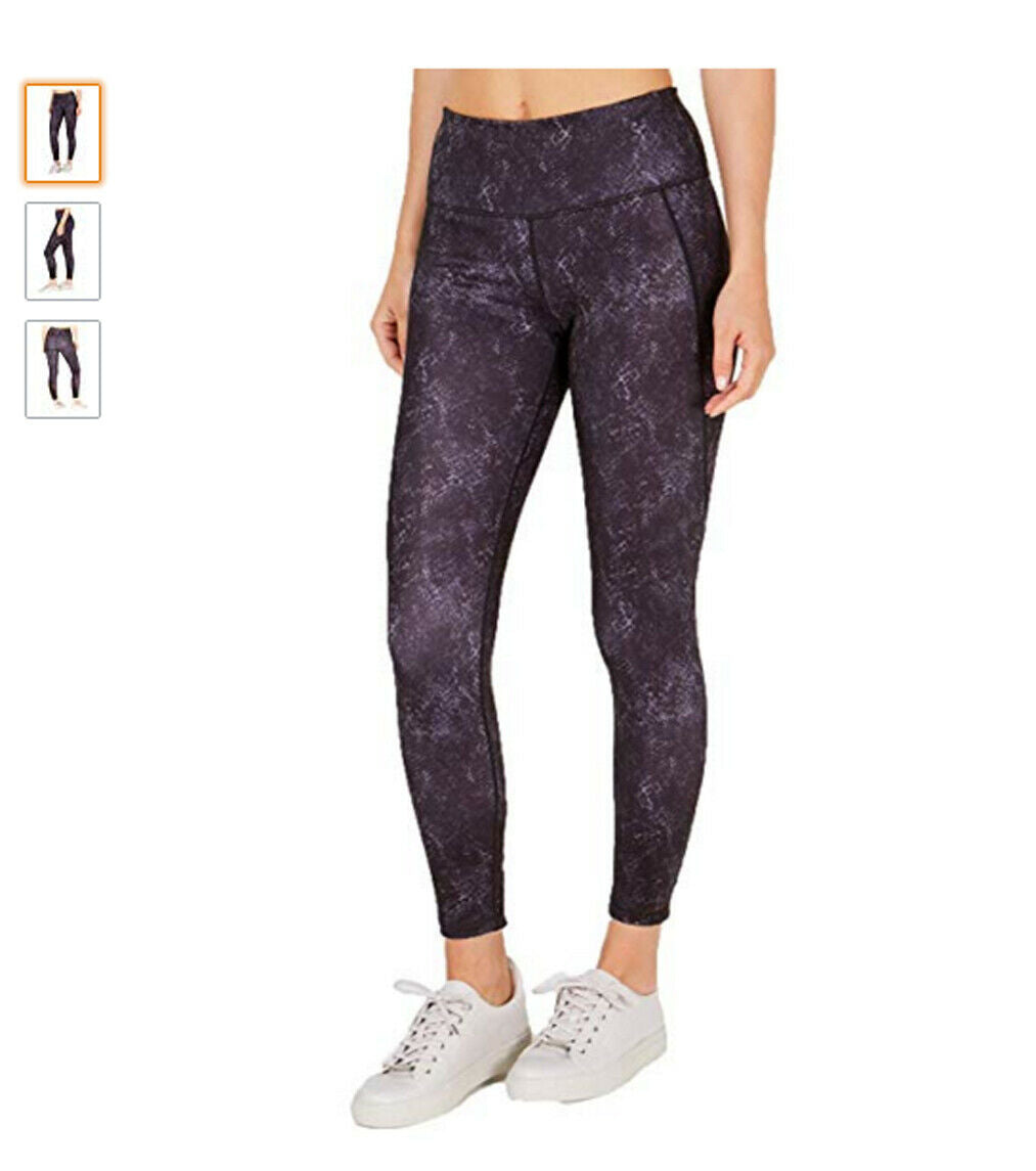 Ideology Printed Ankle Leggings ,Tonal Snakeskin