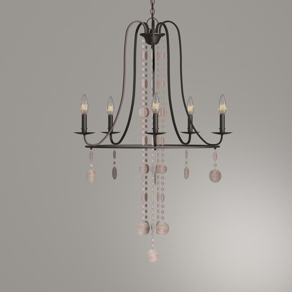 World Imports Matira 5-Light Oil Rubbed Bronze Chandelier