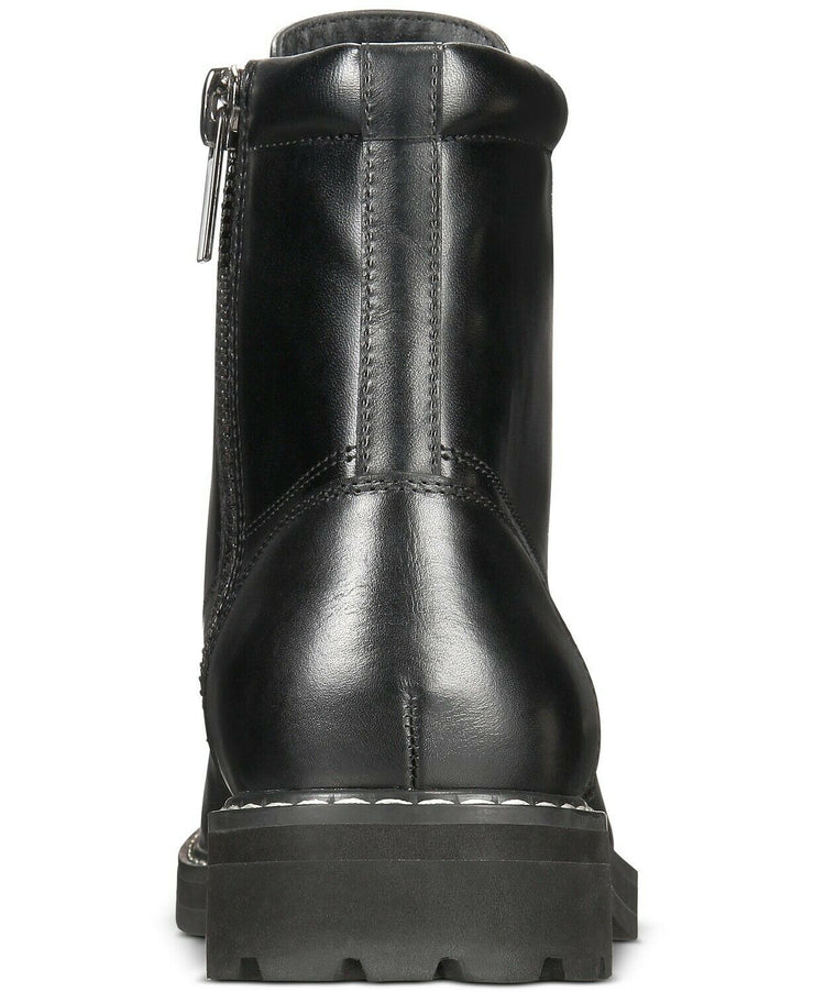 INC International Concepts Men’s Ivan Lace-up Boots, Black, Size 12