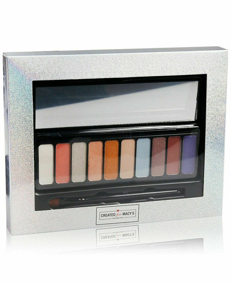 RH Macy 10 Color Galaxy Dust Eyeshadow Palette & Eye Shadow Brush New In Box