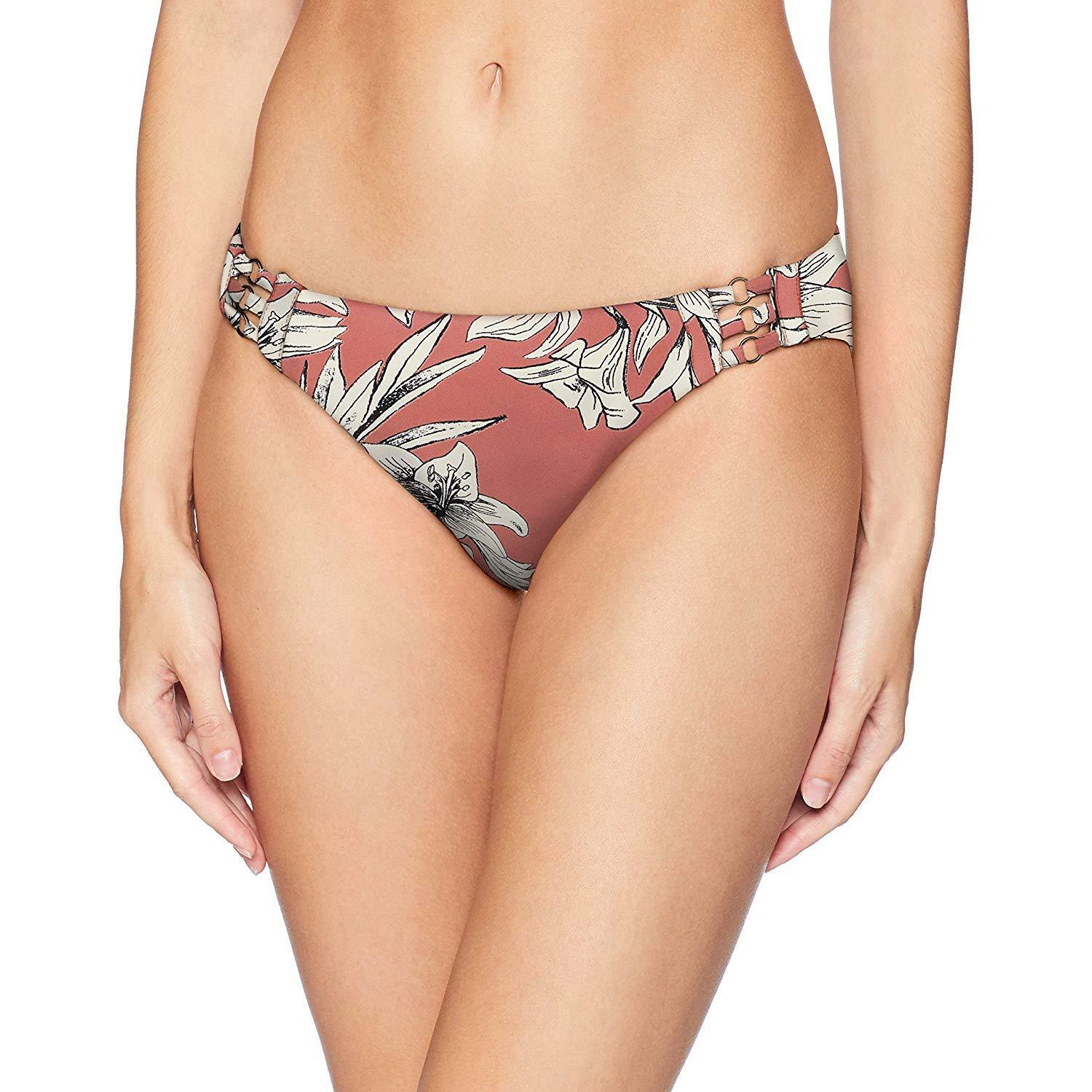 Roxy Juniors Printed Softly Love Full Bikini Swimsuit Bottom