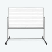 Luxor 72 x 48 Double Sided Mobile Music Whiteboard/Whiteboard