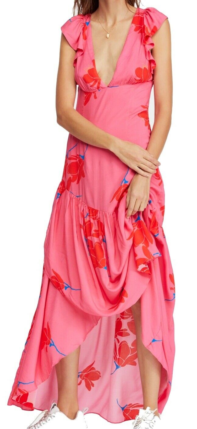 Free People Womens She's A Waterfall Maxi Dress, Size 12 Free People Womens She's A Waterfall Maxi Dress, Size 12