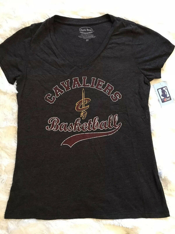 NBA Cleveland Cavaliers -23 James Womens V-Neck Tee Shirt, Size Medium