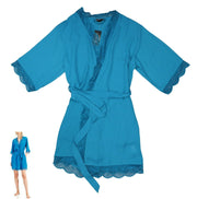 Inc International Concepts Lace Trim Short Robe, Size Xs