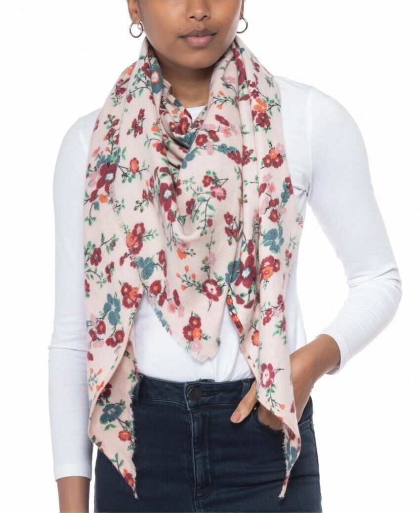 Inc International Concepts Floral-Print Triangle Scarf