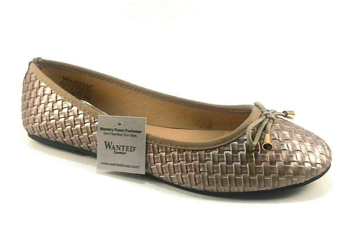 Wanted Bellissa Woven Ballet Flat Womens Shoes,6.5M/Natural