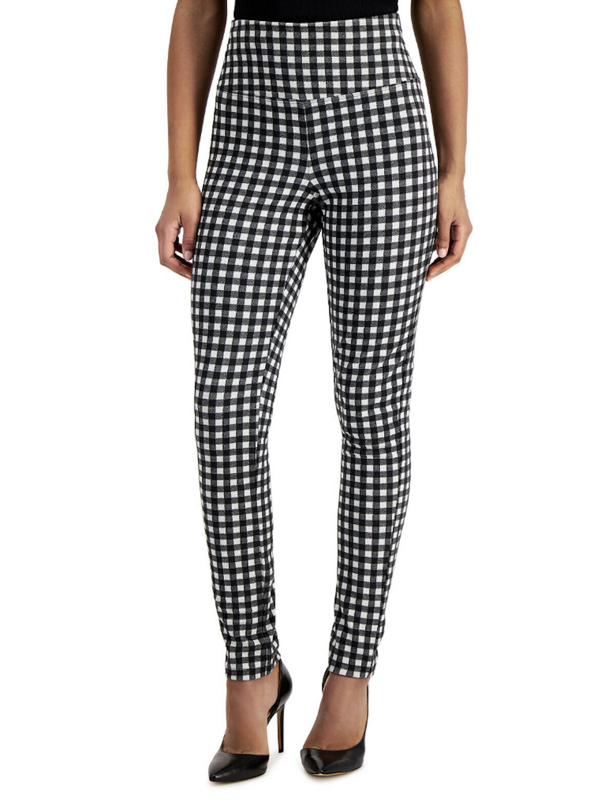 Inc International Concepts Gingham High Rise Leggings