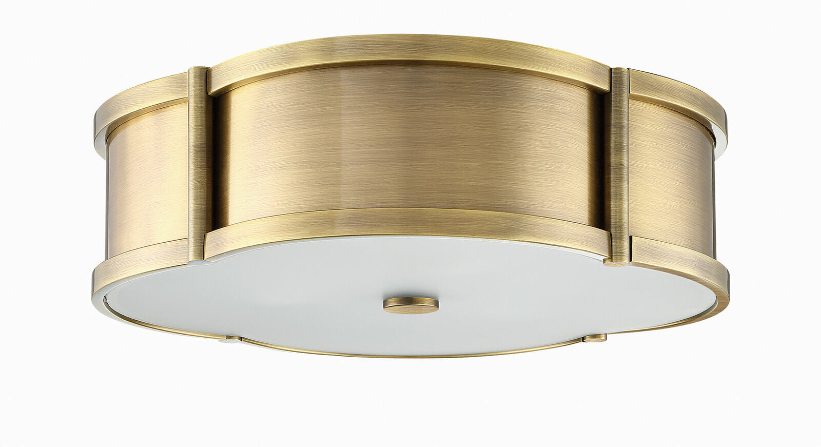 Park Harbor PHFL4133 Pewter 3 Light 15-3/8 Wide Flush Mount Drum Ceiling