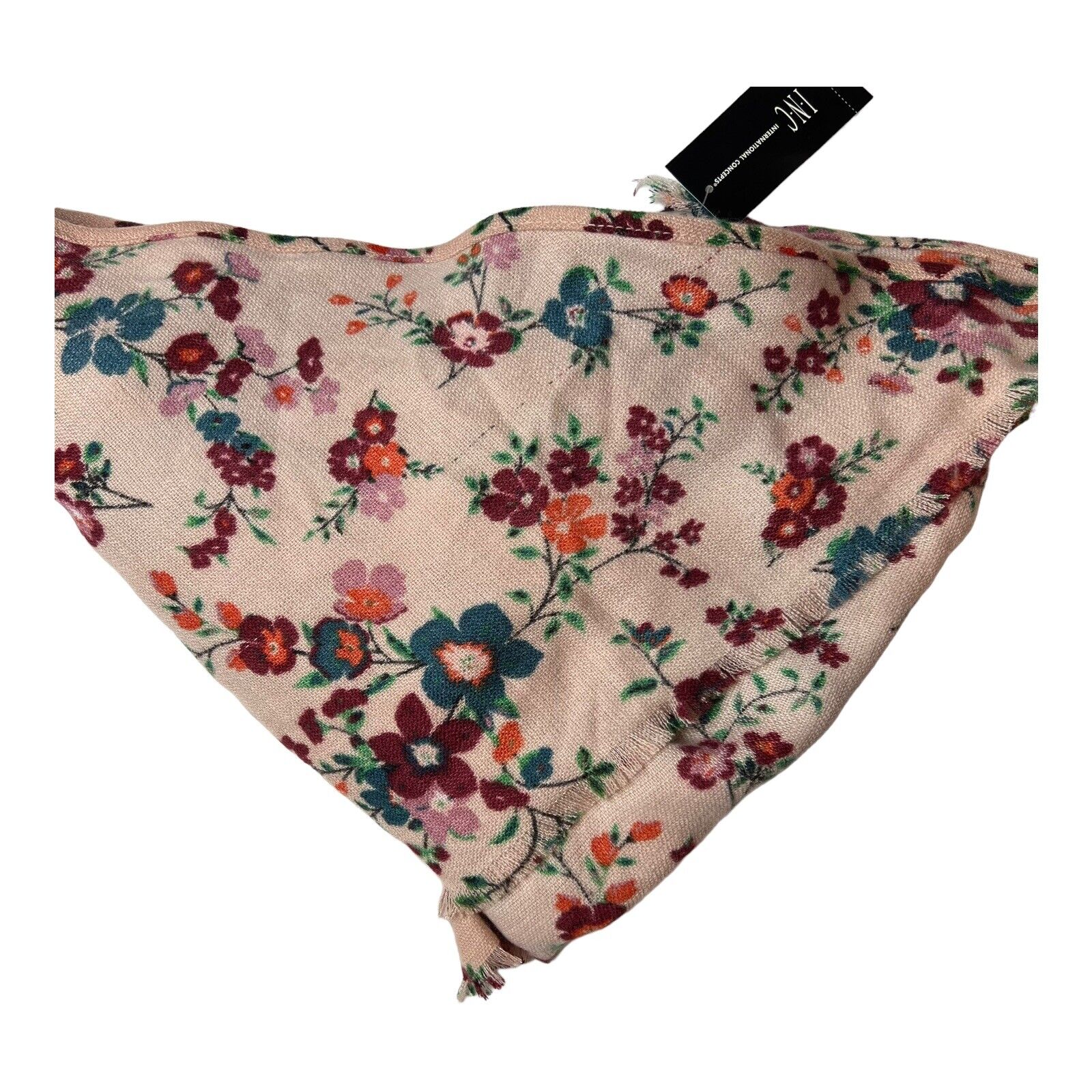 Inc International Concepts Floral-Print Triangle Scarf