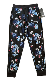 Adidas Girls Black Printed Tricot Joggers, Size 5