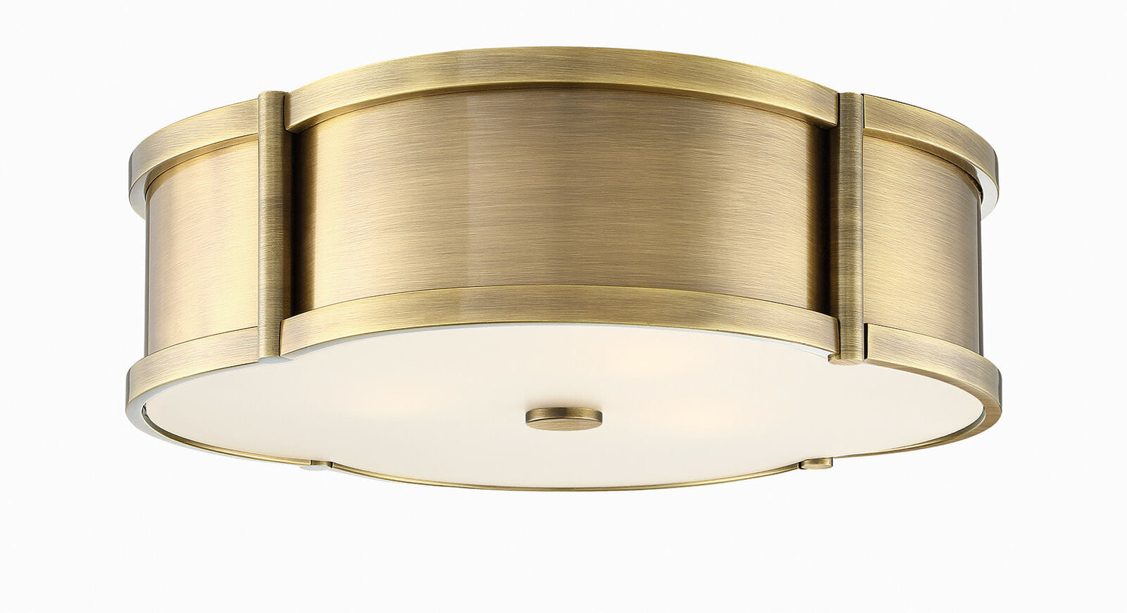 Park Harbor PHFL4133 Pewter 3 Light 15-3/8 Wide Flush Mount Drum Ceiling