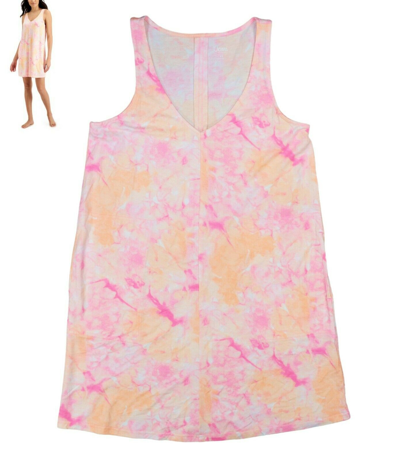 Jenni Printed Tank Chemise Nightgown