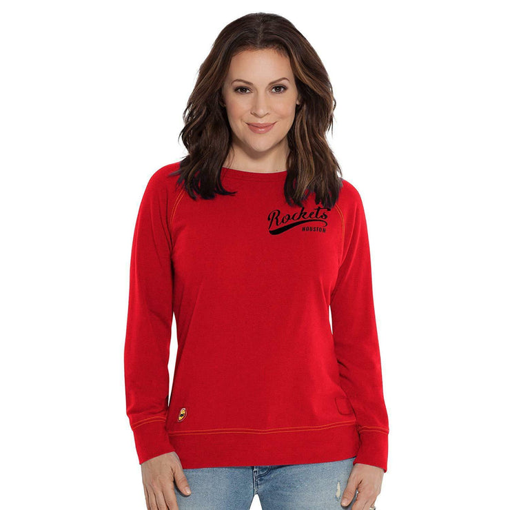TOUCH by Alyssa Milano Womens NBA Houston Rockets Sweatshirt, Size  Large