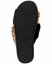 I.n.c. Faux-Fur Cross Band Slippers, Various Sizes
