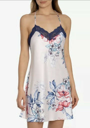 Linea Donatella Corinne Floral-Print Chemise Nightgown, Size S