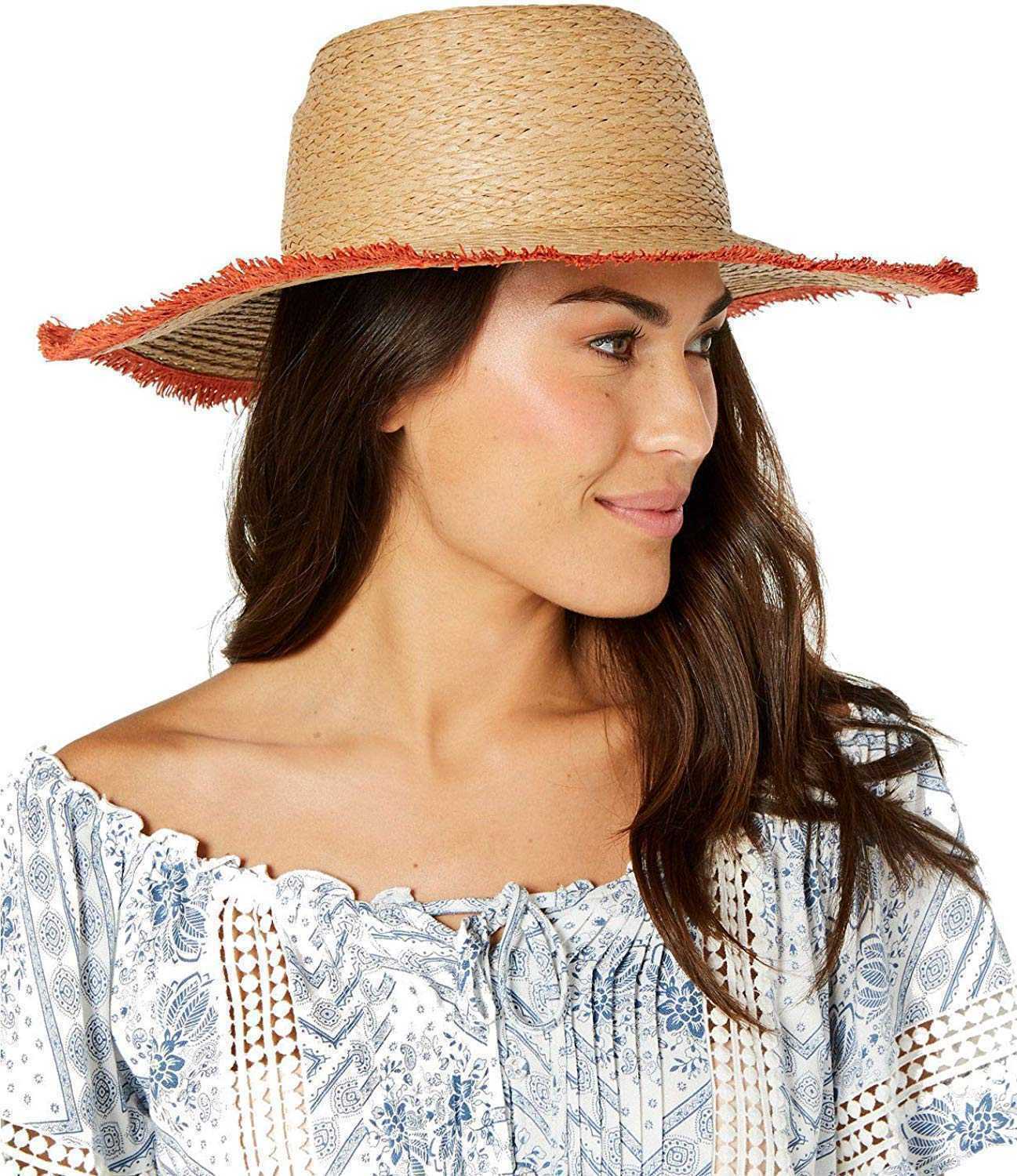 Inc Women's Pop Fray Edge Floppy Hat