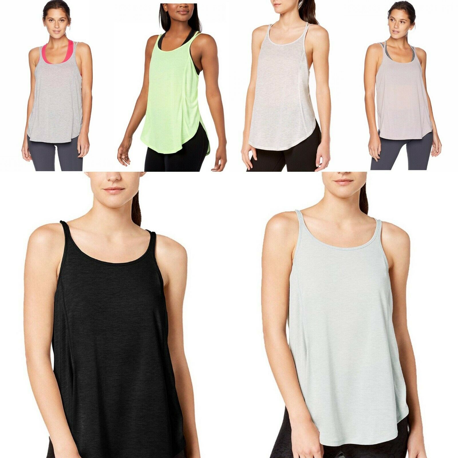 Calvin Klein Racerback Split Hem Performance Athletic Tank Top