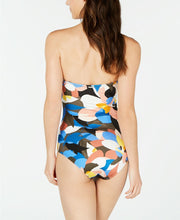 Calvin Klein Printed Strapless One-Piece Swimsuit