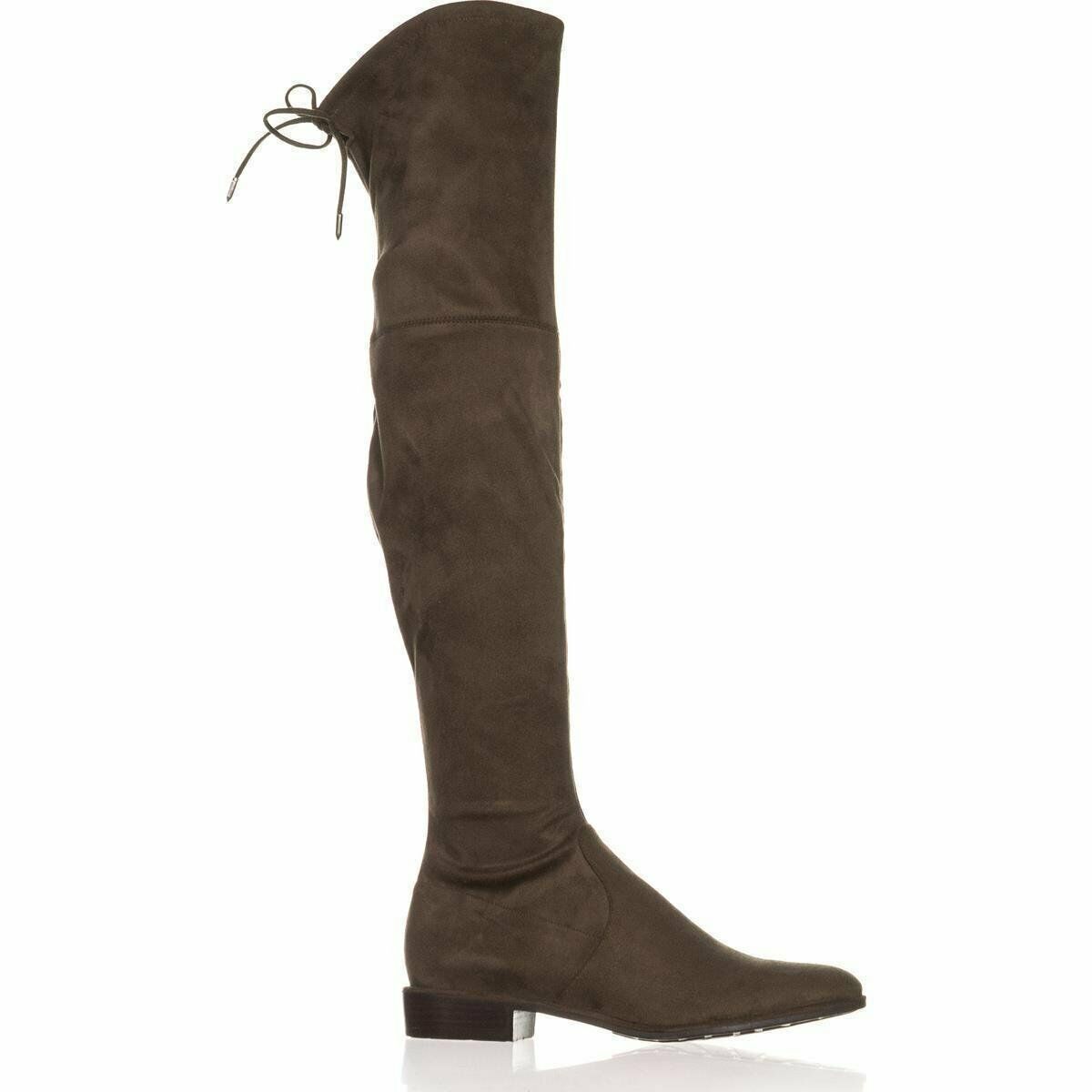 Marc Fisher Womens Humor 2 Solid Riding Over-the-Knee Boots,5M/Taupe Fabric