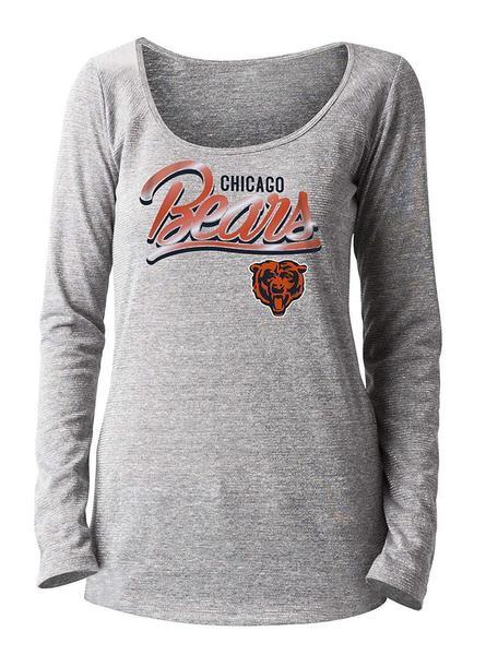 NFL Chicago Bears Womens Short Sleeve Jersey with Contrast Sleeves, Medium