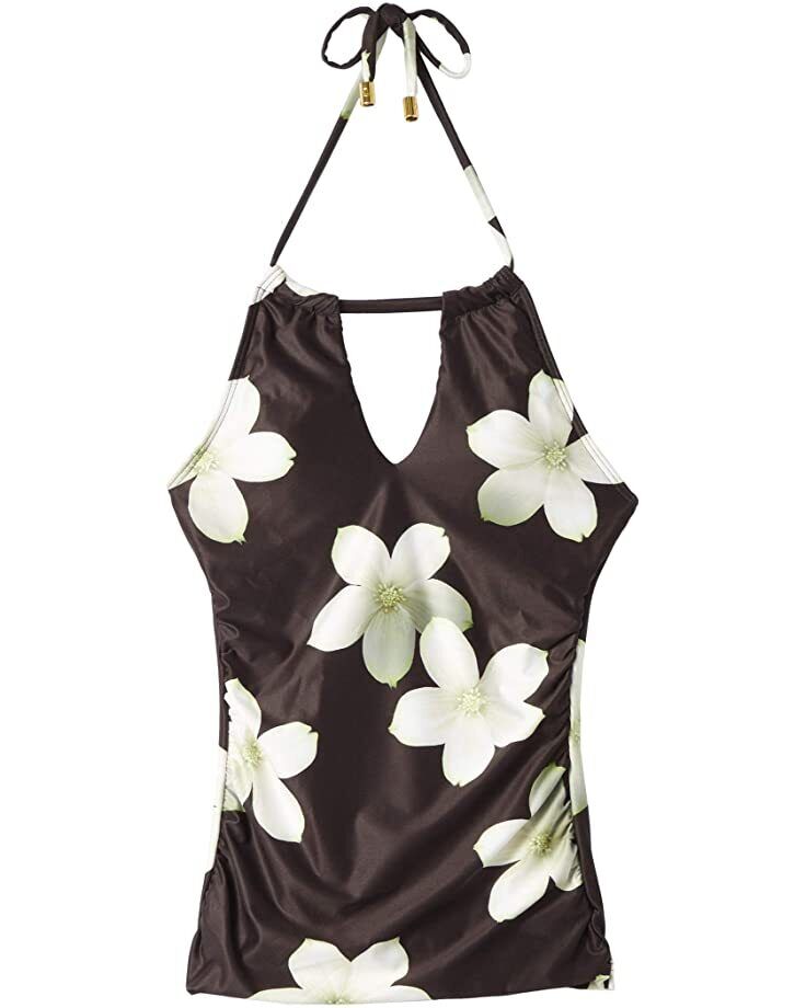 Lauren Ralph Lauren Villa Floral Halter Tankini Top, Size 16