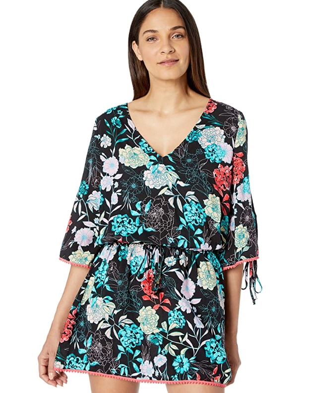 Bar III Women's Split-Sleeve Tunic Cover-Up