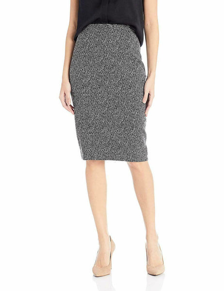 Kasper Womens Jacquard Slim Pencil Skirt Skirt, Size 10