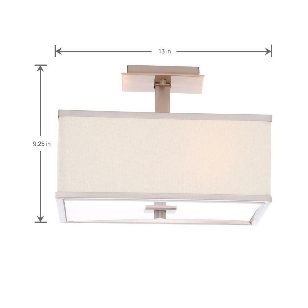 Hampton Bay Menlo Hampton Bay Menlo Park Semi-Flush Mount 4-Light