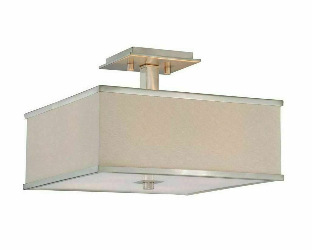 Hampton Bay Menlo Hampton Bay Menlo Park Semi-Flush Mount 4-Light